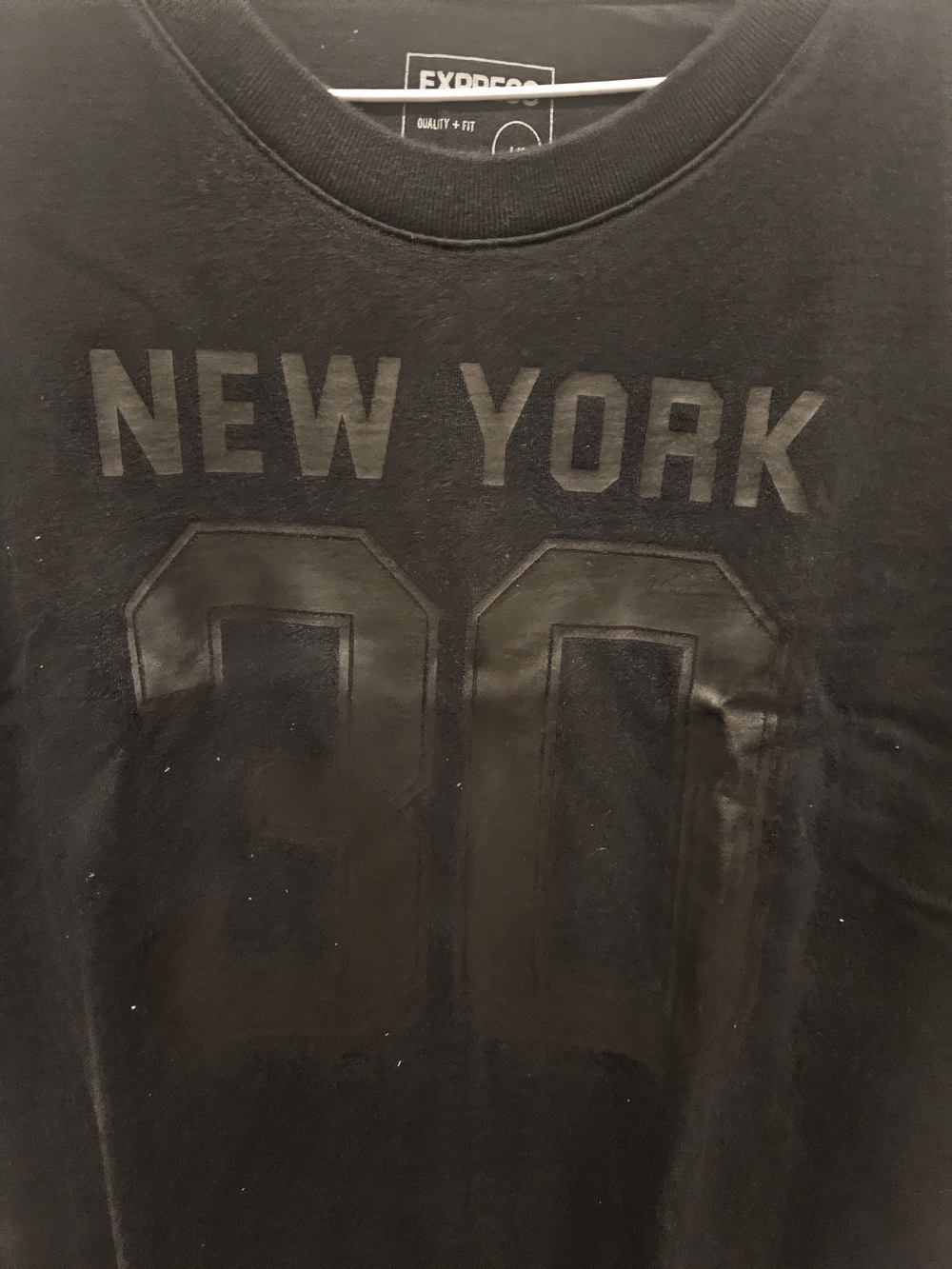 Express Black New York '30' Short Sleeve Tee